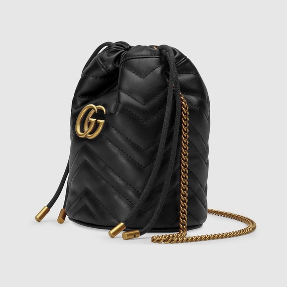 Gucci GG Mormont Bucket Bag Black - Picture 2 of 16